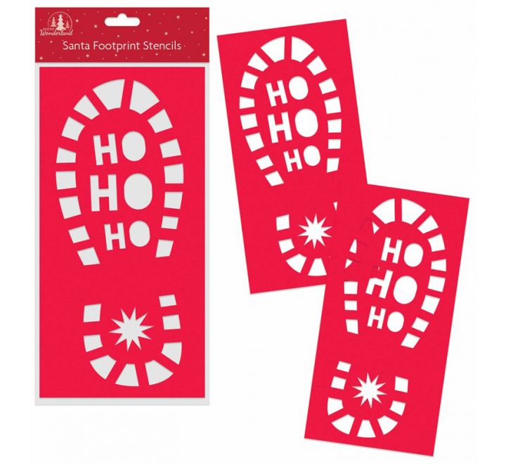 Santa Footprint Stencil